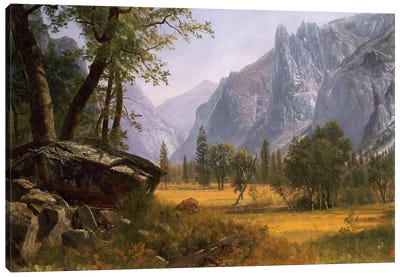 Yosemite Valley  Canvas Art Print - Hudson River School Art