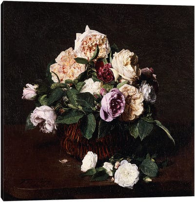 Vase of Flowers, 1876  Canvas Art Print