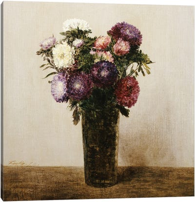 Vase of Flowers, 1872  Canvas Art Print