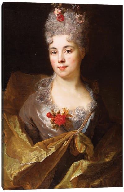 Portrait of a lady  Canvas Art Print