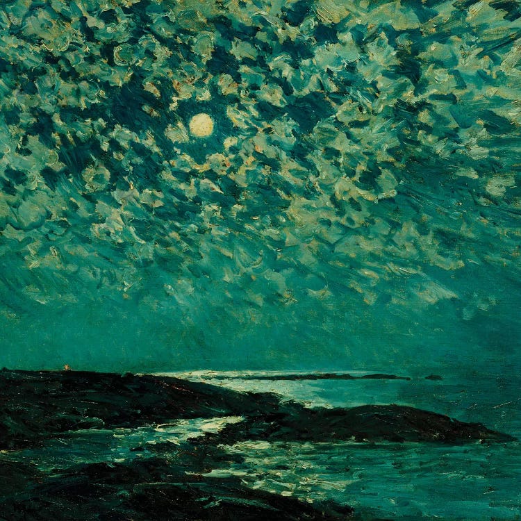 Moonlight, Isle of Shoals, 1892  by Childe Hassam wall art