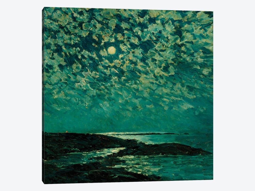Moonlight, Isle of Shoals, 1892  by Childe Hassam 1-piece Art Print