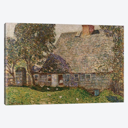 The Old Mulford House, East Hampton, 1917  Canvas Print #BMN5369} by Childe Hassam Canvas Art