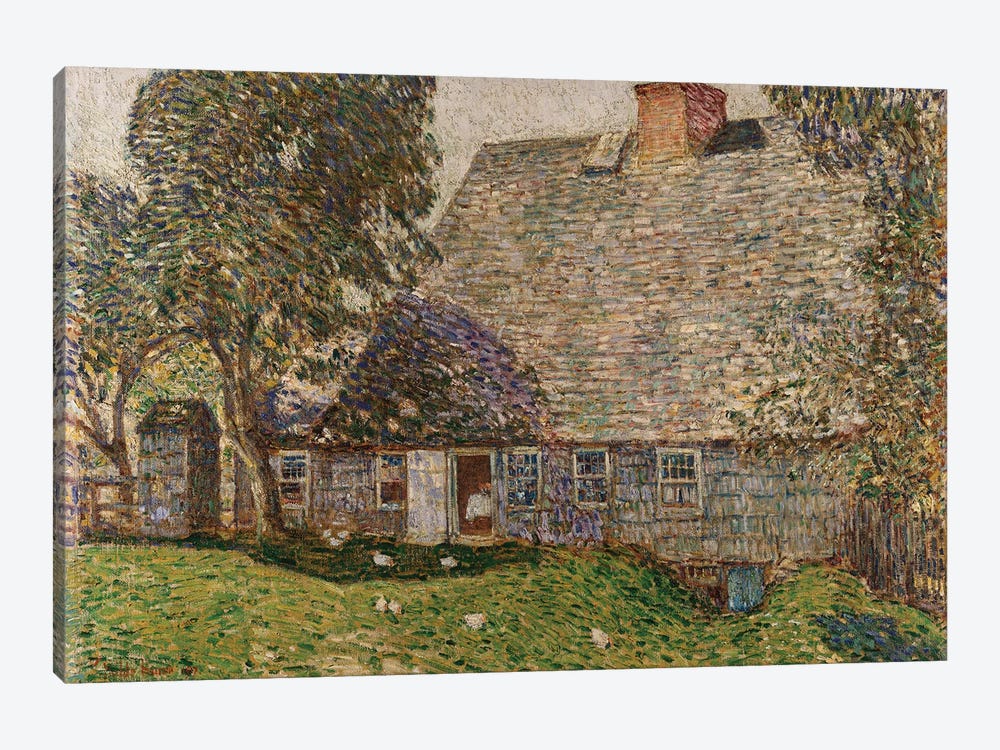 The Old Mulford House, East Hampton, 1917  by Childe Hassam 1-piece Canvas Art