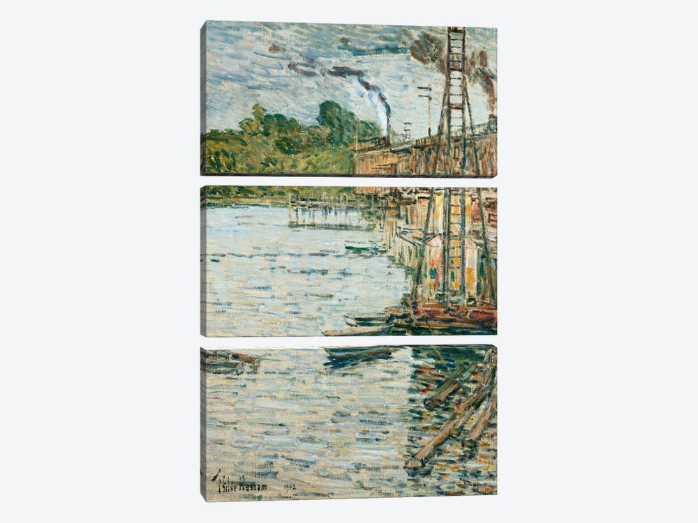 The Mill Pond, Cos Cob, Connecticut, 1902  by Childe Hassam 3-piece Canvas Wall Art
