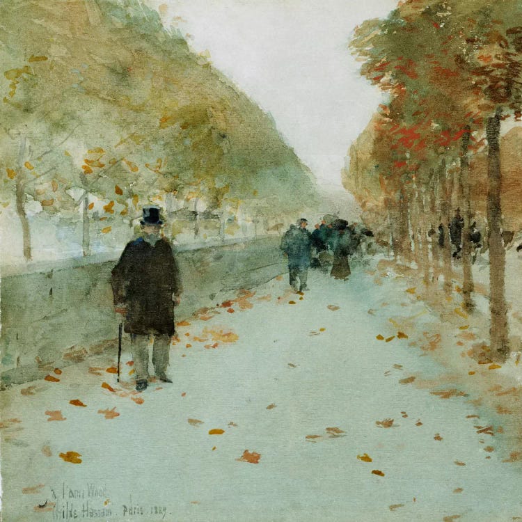 Quai du Louvre, 1889  by Childe Hassam wall art