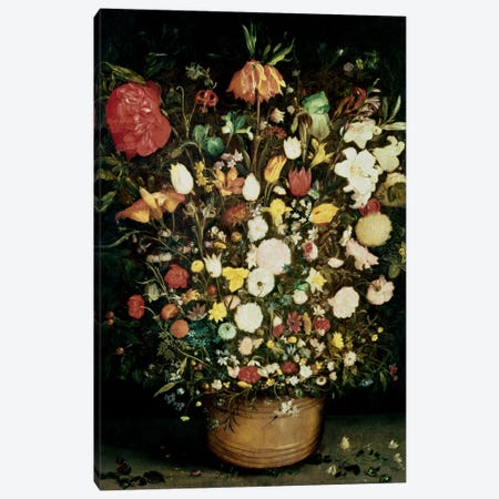 Vase of Flowers Canvas Print #BMN537} by Jan Brueghel the Elder Canvas Art Print