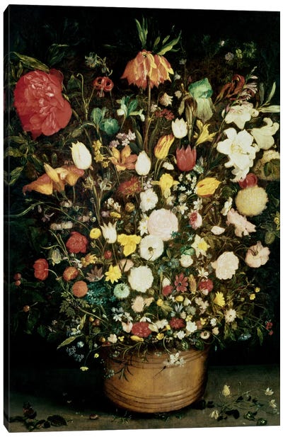 Vase of Flowers Canvas Art Print