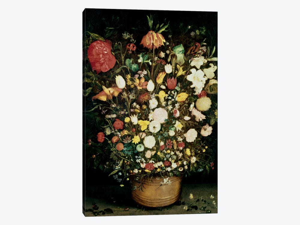 Vase of Flowers by Jan Brueghel the Elder 1-piece Canvas Print