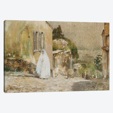 Spring Morning, Rue Mt. Cenis Montmartre, 1889  Canvas Print #BMN5385} by Childe Hassam Canvas Print