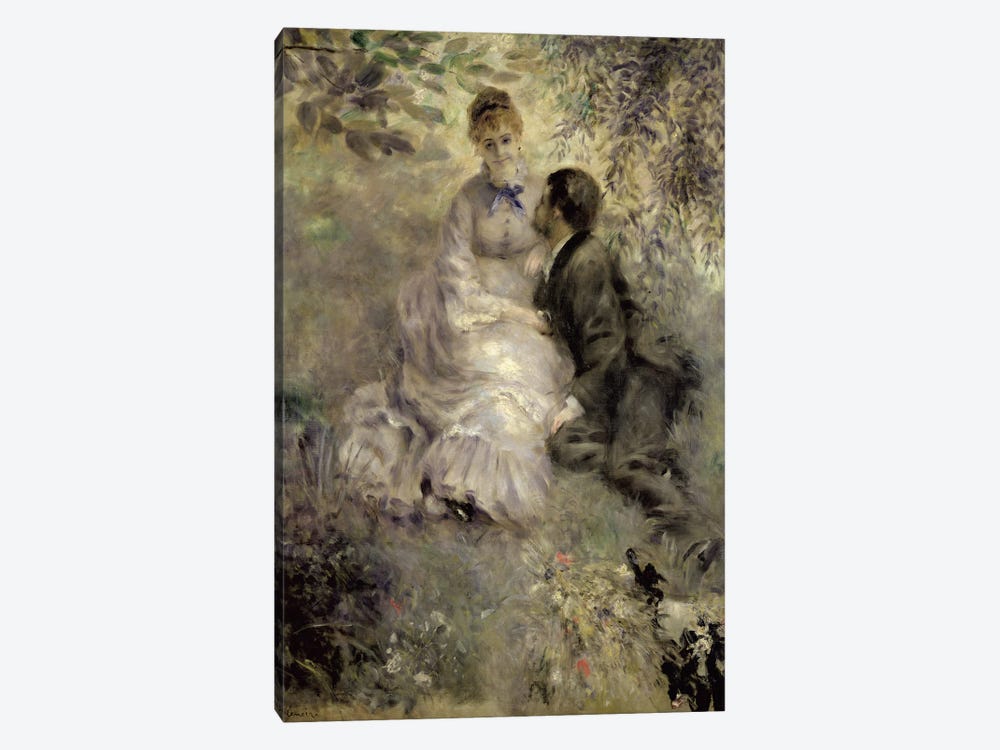 The Lovers, c.1875  by Pierre-Auguste Renoir 1-piece Canvas Wall Art