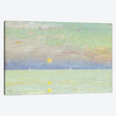 Moonrise at Sunset, Cape Ann, 1892  Canvas Print #BMN5393} by Childe Hassam Canvas Print