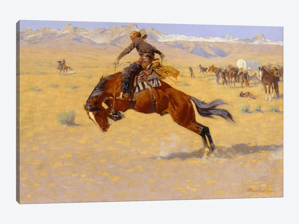 A Cold Morning on the Range, c.1904  by Frederic Remington 1-piece Art Print