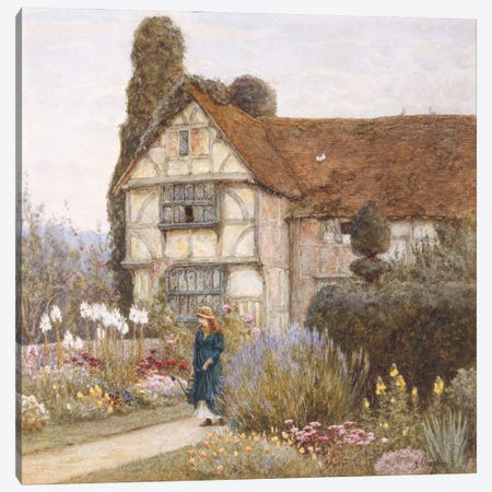 Old Manor House  Canvas Print #BMN5422} by Helen Allingham Canvas Print