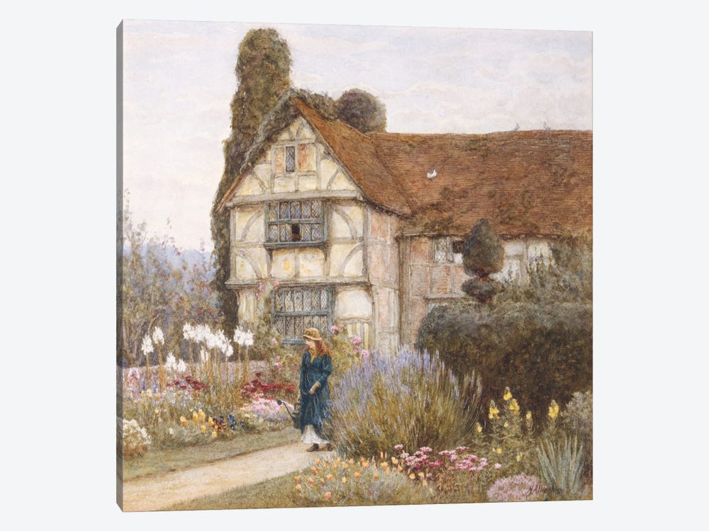 Old Manor House  by Helen Allingham 1-piece Canvas Art