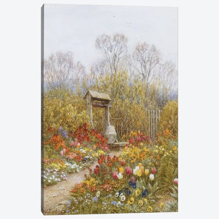 An Old Well, Brook, Surrey  Canvas Print #BMN5424} by Helen Allingham Canvas Art