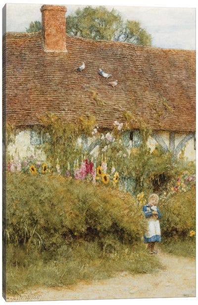Cottage at West Horsley, Surrey  Canvas Art Print