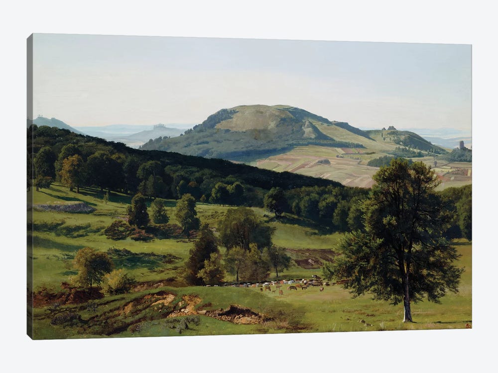Landscape - Hill and Dale  by Albert Bierstadt 1-piece Art Print