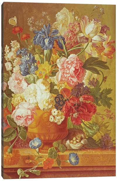 Flowers in a Vase, 1789  Canvas Art Print