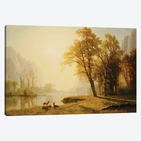 Yosemite Valley  Canvas Print #BMN5431} by Albert Bierstadt Canvas Artwork