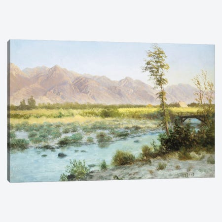 Western Landscape  Canvas Print #BMN5439} by Albert Bierstadt Canvas Wall Art
