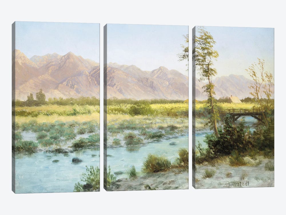 Western Landscape  by Albert Bierstadt 3-piece Canvas Artwork