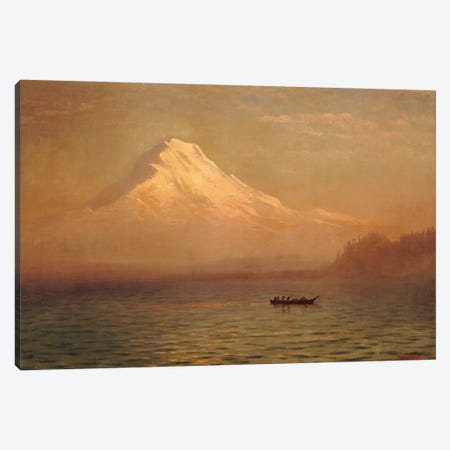 Sunrise on Mount Tacoma  Canvas Print #BMN5441} by Albert Bierstadt Art Print