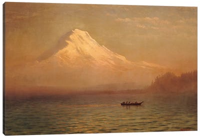 Sunrise on Mount Tacoma  Canvas Art Print