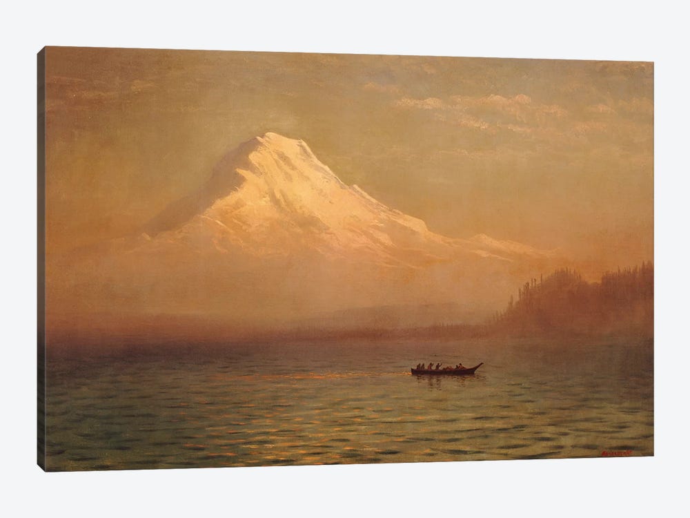Sunrise on Mount Tacoma  by Albert Bierstadt 1-piece Canvas Art Print