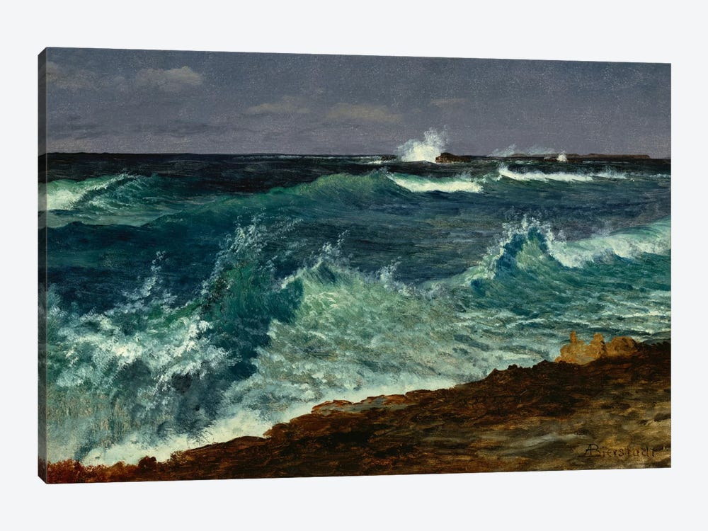Seascape  by Albert Bierstadt 1-piece Canvas Artwork