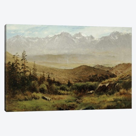 In the Foothills of the Rockies  Canvas Print #BMN5448} by Albert Bierstadt Canvas Art Print