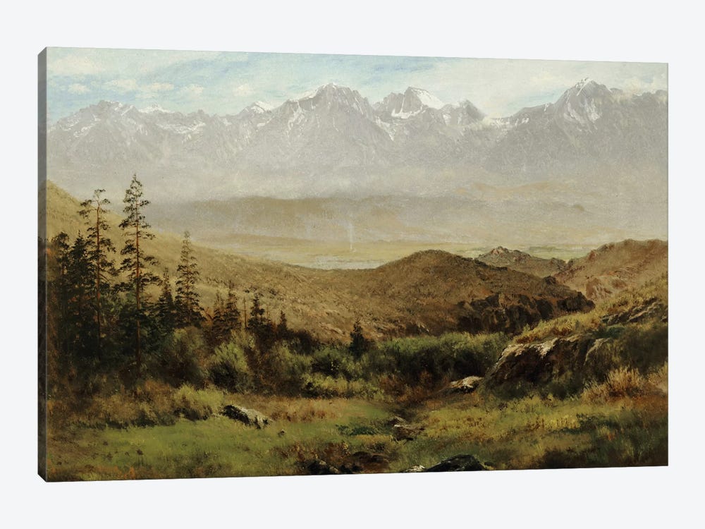 In the Foothills of the Rockies  by Albert Bierstadt 1-piece Canvas Art