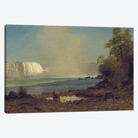 Niagara Falls, 1863  Canvas Print #BMN5449} by Albert Bierstadt Canvas Art Print