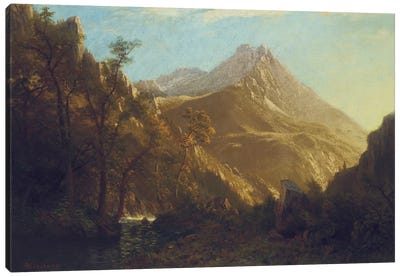 Wasatch Mountains  Canvas Art Print - Hudson River School Art