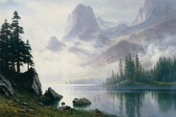 Albert Bierstadt: Mountain out of the Mist  by Albert Bierstadt