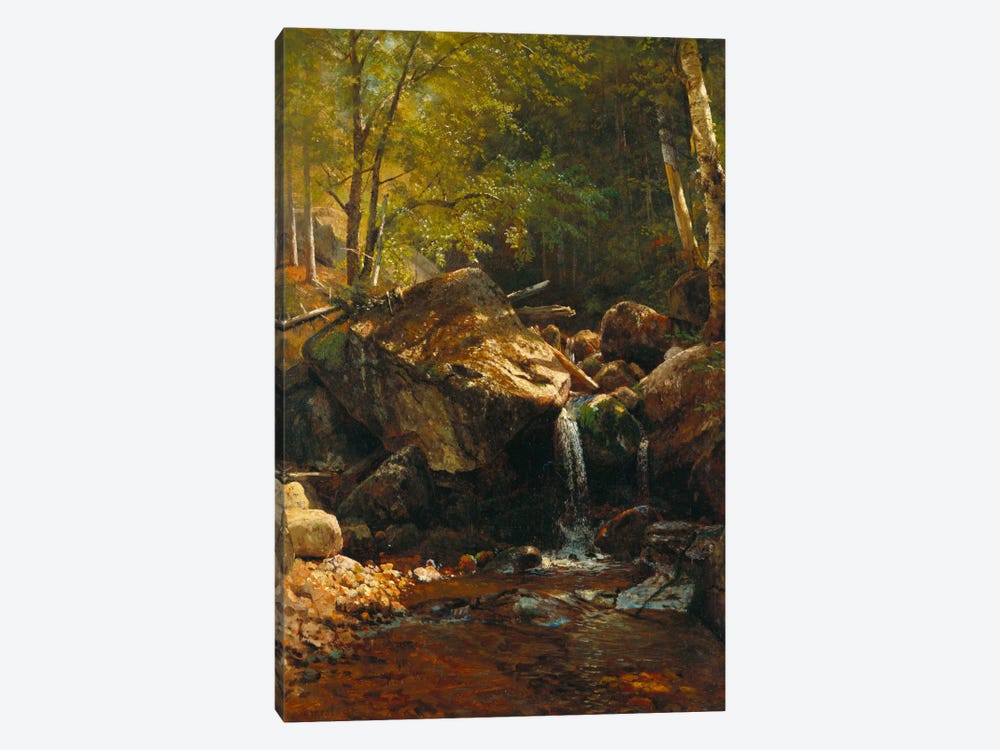 Thompson Cascade, White Mountains  by Albert Bierstadt 1-piece Canvas Art