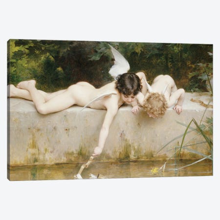The Rescue, 1894  Canvas Print #BMN5457} by Emile Munier Canvas Art Print