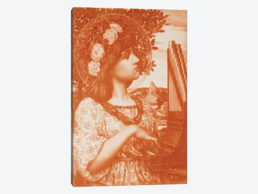 Saint Cecilia  by Henry Ryland 1-piece Canvas Art