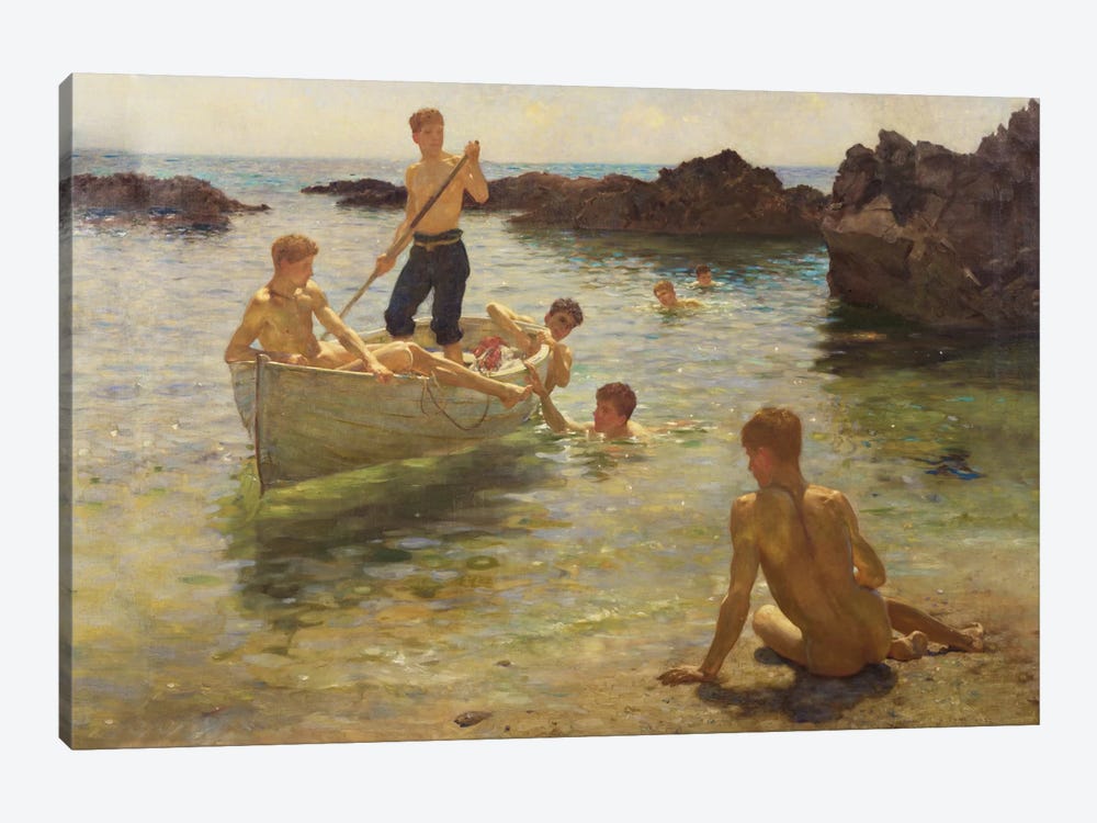 Morning Splendour, 1922  by Henry Scott Tuke 1-piece Canvas Artwork