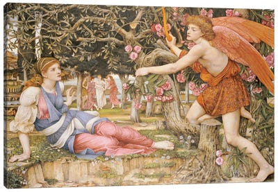 Love and the Maiden, 1877  Canvas Art Print