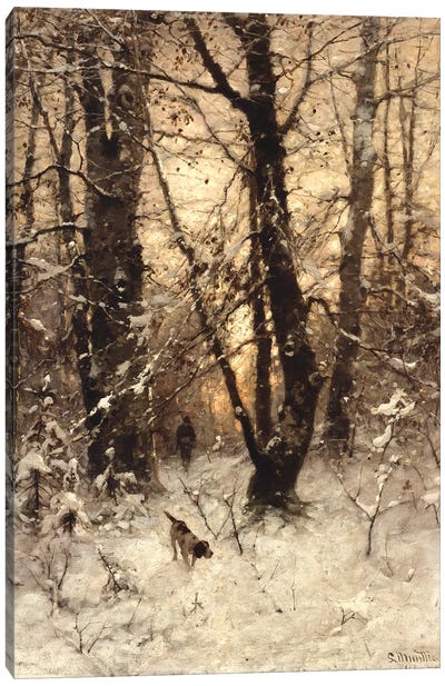 Winter Twilight, 1891  Canvas Art Print