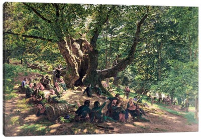 Robin Hood and his Merry Men, 1859  Canvas Art Print
