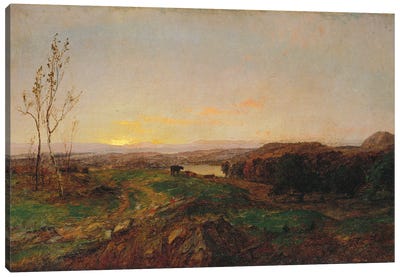 Early Evening Landscape  Canvas Art Print