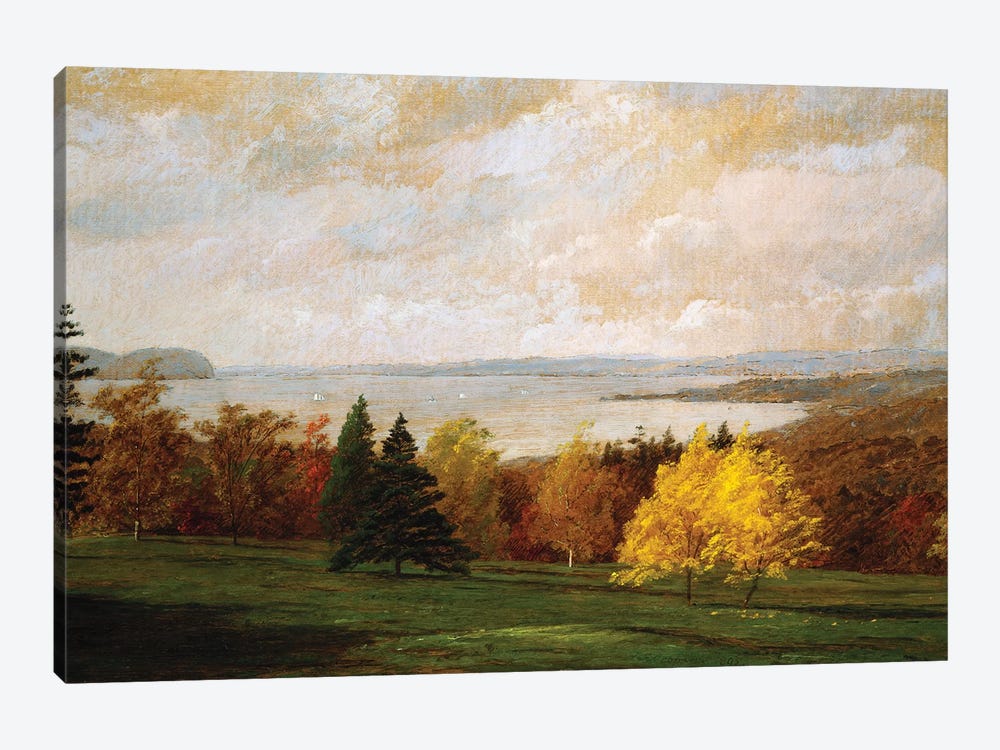 View of the Hudson near Hastings, 1895  by Jasper Francis Cropsey 1-piece Canvas Wall Art