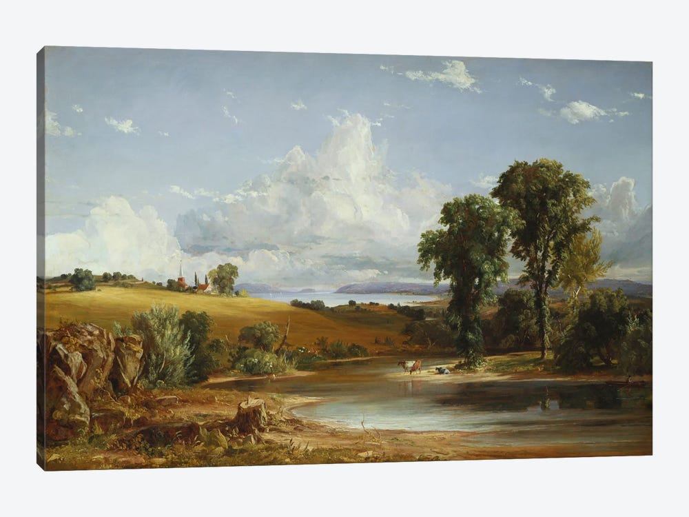 Summer Afternoon on the Hudson, 1852  1-piece Canvas Print
