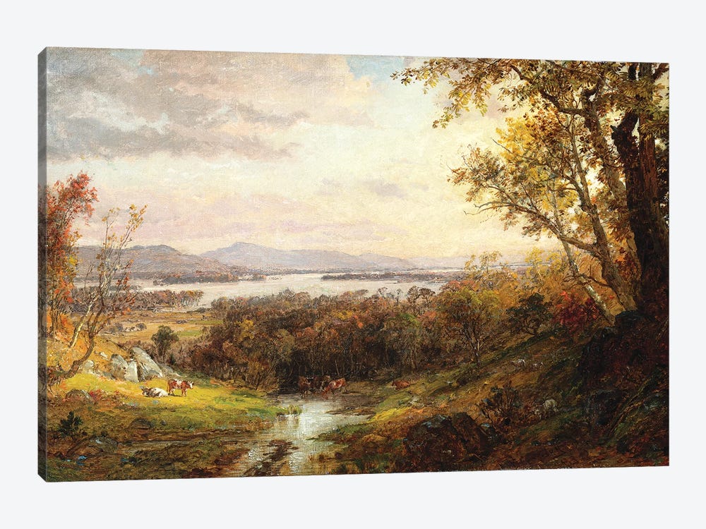 View of the Hudson, 1883  by Jasper Francis Cropsey 1-piece Canvas Print