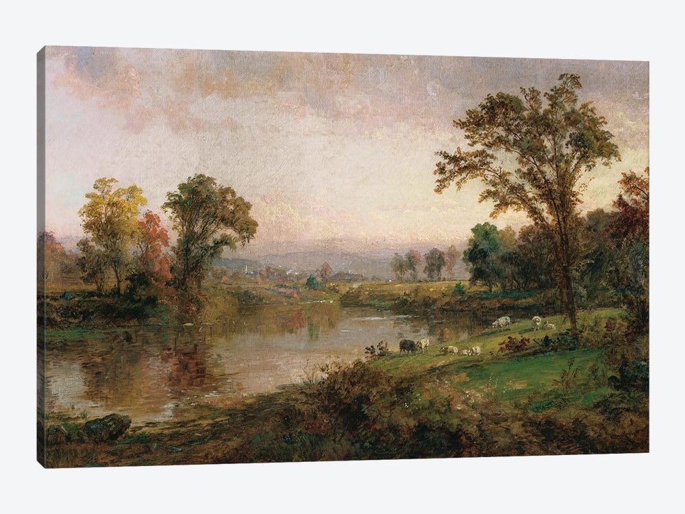 Riverscape - Early Autumn, 1888  by Jasper Francis Cropsey 1-piece Canvas Artwork