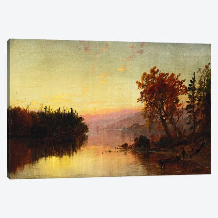 Greenwood Lake at Twilight, 1873  Canvas Print #BMN5511} by Jasper Francis Cropsey Canvas Art Print