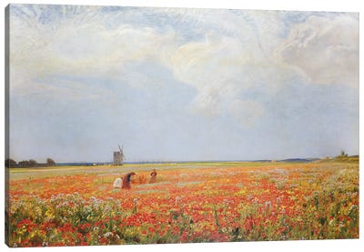 The Flower Pickers  Canvas Art Print