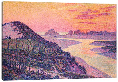 Sunset at Ambleteuse, Pas-de-Calais, 1899  Canvas Art Print